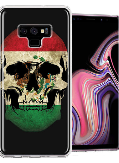 Samsung Galaxy Note 9 Mexico Flag Skull Design Double Layer Phone Case Cover