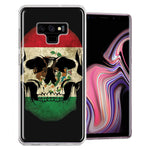 Samsung Galaxy Note 9 Mexico Flag Skull Design Double Layer Phone Case Cover