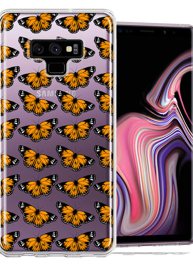 Samsung Galaxy Note 9 Monarch Butterflies Design Double Layer Phone Case Cover