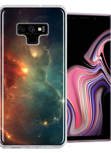 Samsung Galaxy Note 9 Nebula Design Double Layer Phone Case Cover