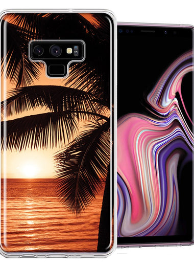 Samsung Galaxy Note 9 Paradise Sunset Design Double Layer Phone Case Cover