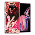 Samsung Galaxy Note 9 Pink Abstract Design Double Layer Phone Case Cover