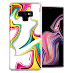 Samsung Galaxy Note 9 Rainbow Abstract Design Double Layer Phone Case Cover