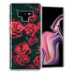Samsung Galaxy Note 9 Red Roses Design Double Layer Phone Case Cover