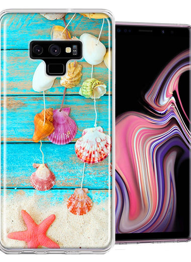 Samsung Galaxy Note 9 Seashell Wind chimes Design Double Layer Phone Case Cover