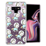 Samsung Galaxy Note 9 Space Unicorns Design Double Layer Phone Case Cover