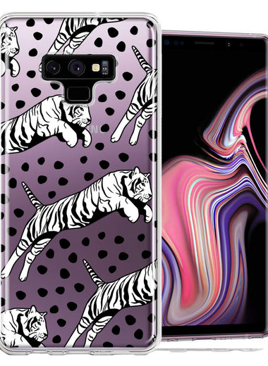 Samsung Galaxy Note 9 Tiger Polkadots Design Double Layer Phone Case Cover
