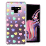 Samsung Galaxy Note 9 Valentine's Day Heart Candies Polkadots Design Double Layer Phone Case Cover