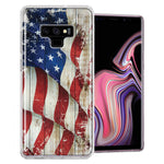 Samsung Galaxy Note 9 Vintage American Flag Design Double Layer Phone Case Cover