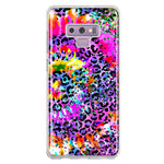 Samsung Galaxy Note 9 Vibrant Pink Purple Tie Dye Summer Leopard Swirl Rainbow Hybrid Protective Phone Case Cover