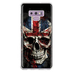 Samsung Galaxy Note 9 British UK Flag Skull Hybrid Protective Phone Case Cover