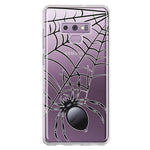 Samsung Galaxy Note 9 Creepy Black Spider Web Halloween Horror Spooky Hybrid Protective Phone Case Cover