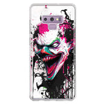 Samsung Galaxy Note 9 Evil Joker Face Painting Graffiti Hybrid Protective Phone Case Cover