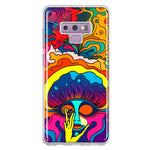 Samsung Galaxy Note 9 Neon Rainbow Psychedelic Trippy Hippie Big Brain Hybrid Protective Phone Case Cover