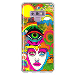 Samsung Galaxy Note 9 Neon Rainbow Psychedelic Trippy Hippie DaydreamHybrid Protective Phone Case Cover