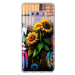 Samsung Galaxy Note 9 Sunflowers Graffiti Painting Art Hybrid Protective Phone Case Cover