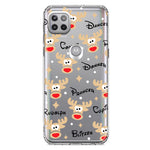 Motorola Moto One 5G Red Nose Reindeer Christmas Winter Holiday Hybrid Protective Phone Case Cover