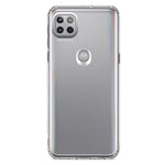 Motorola Moto One 5G Clear Shockproof Heavy Duty Double Layer Dual Hybrid Protective Phone Case Cover