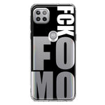 Motorola Moto One 5G Black Clear Funny Text Quote Fckfomo Hybrid Protective Phone Case Cover