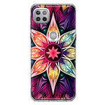 Motorola Moto One 5G Ace Mandala Geometry Abstract Star Pattern Hybrid Protective Phone Case Cover