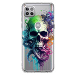 Motorola Moto One 5G Ace Fantasy Octopus Tentacles Skull Hybrid Protective Phone Case Cover