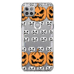 Motorola Moto One 5G Halloween Spooky Horror Scary Jack O Lantern Pumpkins Hybrid Protective Phone Case Cover
