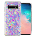 Samsung Galaxy S10 Plus Paint Swirl Design Double Layer Phone Case Cover