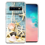 Samsung Galaxy S10 Plus Starfish Net Design Double Layer Phone Case Cover