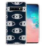 Samsung Galaxy S10 Plus Starry Evil Eyes Design Double Layer Phone Case Cover