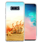Samsung Galaxy S10e Beach Shell Design Double Layer Phone Case Cover
