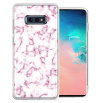 Samsung Galaxy S10e Pink Marble Design Double Layer Phone Case Cover