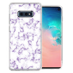 Samsung Galaxy S10e Purple Marble Design Double Layer Phone Case Cover