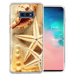 Samsung Galaxy S10e Sand Shells Starfish Design Double Layer Phone Case Cover