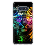 Samsung Galaxy S10e Neon Rainbow Swag Tiger Hybrid Protective Phone Case Cover