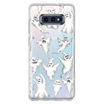 Samsung Galaxy S10e Cute Halloween Spooky Floating Ghosts Horror Scary Hybrid Protective Phone Case Cover