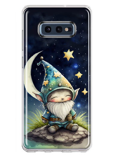 Samsung Galaxy S10e Stars Moon Starry Night Space Gnome Hybrid Protective Phone Case Cover