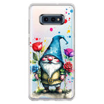 Samsung Galaxy S10e Gnome Red Purple Blue Roses Garden Hybrid Protective Phone Case Cover
