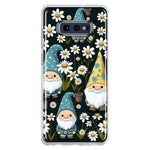 Samsung Galaxy S10e Cute White Daisies Gnomes Flowers Floral Double Layer Phone Case Cover