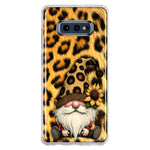 Samsung Galaxy S10e Gnome Sunflower Leopard Hybrid Protective Phone Case Cover