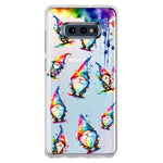 Samsung Galaxy S10e Neon Water Painting Colorful Splash Gnomes Hybrid Protective Phone Case Cover
