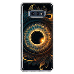 Samsung Galaxy S10e Mandala Geometry Abstract Eclipse Pattern Hybrid Protective Phone Case Cover