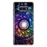 Samsung Galaxy S10e Mandala Geometry Abstract Galaxy Pattern Hybrid Protective Phone Case Cover