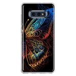 Samsung Galaxy S10e Mandala Geometry Abstract Butterfly Pattern Hybrid Protective Phone Case Cover