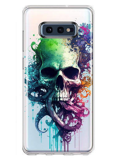 Samsung Galaxy S10e Fantasy Octopus Tentacles Skull Hybrid Protective Phone Case Cover