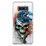 Samsung Galaxy S10e Fantasy Blue Dragon Dream Skull Double Layer Phone Case Cover
