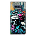 Samsung Galaxy S10e Skulls Graffiti Painting Art Hybrid Protective Phone Case Cover