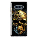 Samsung Galaxy S10e Steampunk Skull Science Fiction Machinery Double Layer Phone Case Cover
