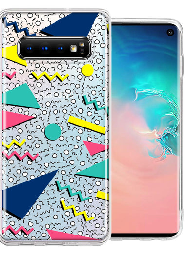 Samsung Galaxy S10 90's Swag Shapes Design Double Layer Phone Case Cover