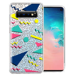 Samsung Galaxy S10 Plus 90's Swag Shapes Design Double Layer Phone Case Cover