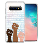 Samsung Galaxy S10 Plus BLM Equality Stand With You Double Layer Phone Case Cover